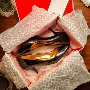 Coach Salma Patent Leather Heels w/Orig Packaging